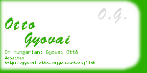 otto gyovai business card